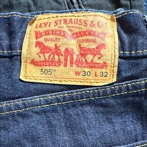 Levi's Dark Blue Straight Jeans